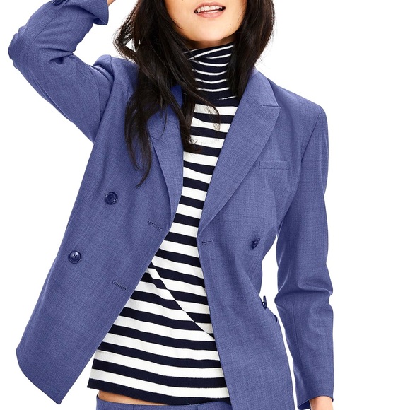COPY - New NWT Size 0 Banana Republic Light Blue Blazer - Picture 1 of 5
